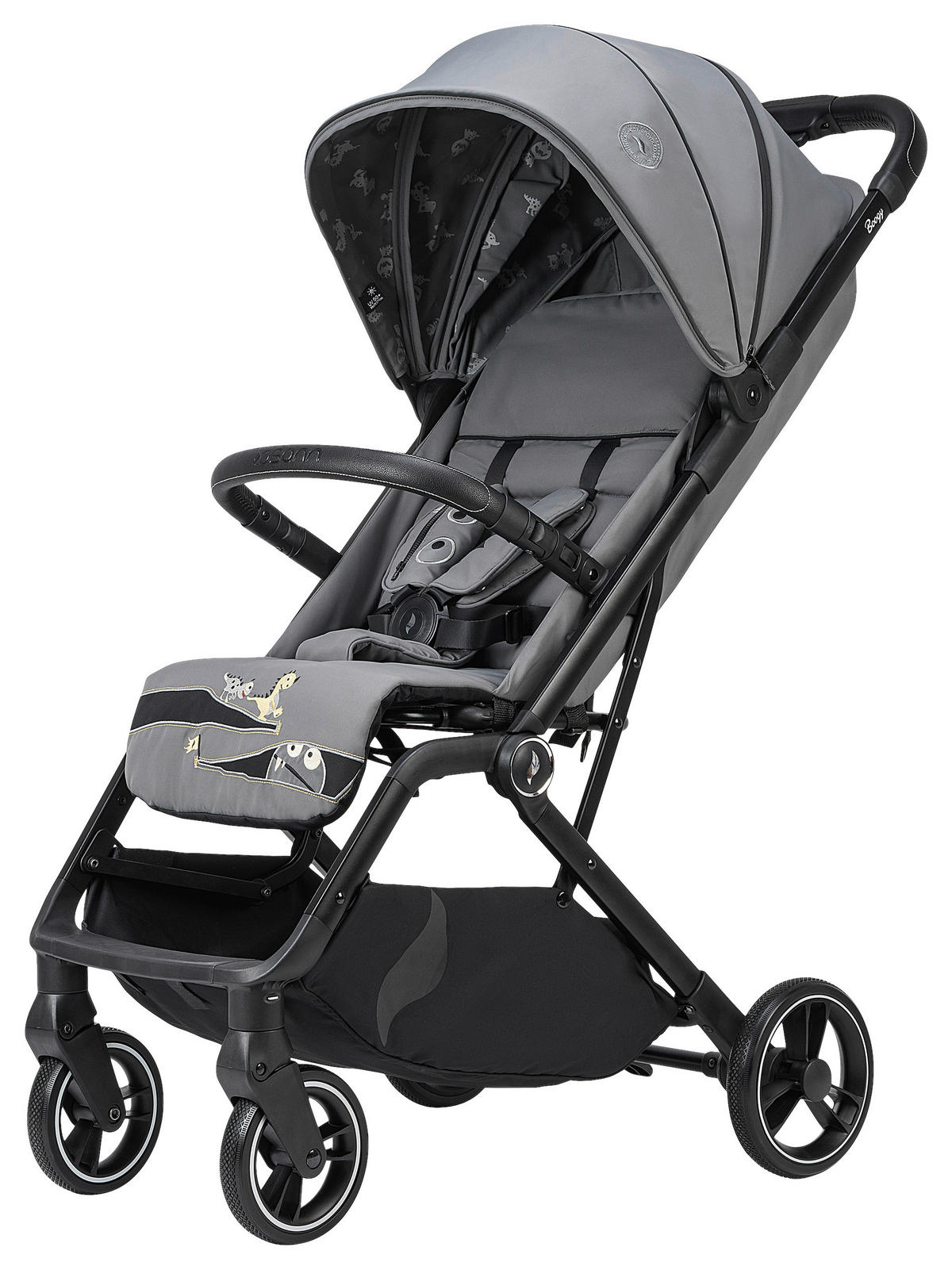 BUGGY Boogy Monster Grau  - Schwarz/Grau, Basics, Textil/Metall (48/100/74cm) - Osann