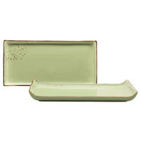 SERVIERPLATTEN-SET 2-teilig 16,5/33 cm  - Grün, Trend, Keramik (16,5/33cm) - Creatable