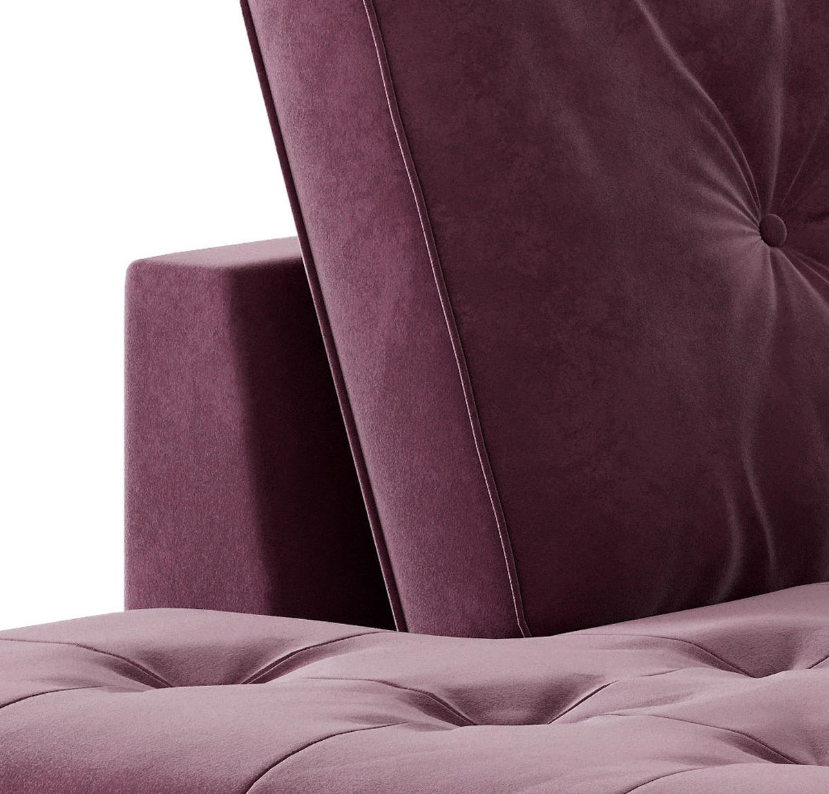 HÖRNSOFFA i flatväv vinröd  - stålfärgad/vinröd, Design, metall/textil (259/205cm) - Livetastic