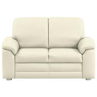 2-SITZER-SOFA Chenille Beige  - Beige/Alufarben, Konventionell, Textil/Metall (156/96/89cm) - Beldomo Comfort