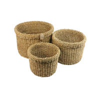 KORBSET 3-teilig  - Naturfarben, Trend, Naturmaterialien (43/35/28/30/26/22cm)