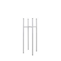 BLUMENSTÄNDER Metall  - Weiß, Basics, Metall (26/60/26cm)