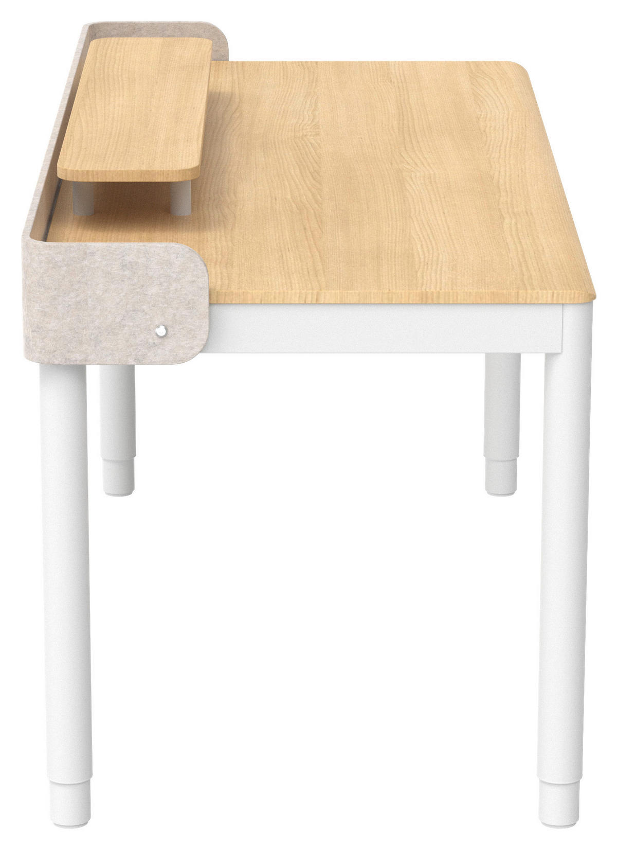 SCHREIBTISCH 160/76/72/117 cm Weiß, Nussbaumfarben elektrisch höhenverstellbar  - Nussbaumfarben/Weiß, Design, Holzwerkstoff/Kunststoff (160/76/72/117cm) - Novel
