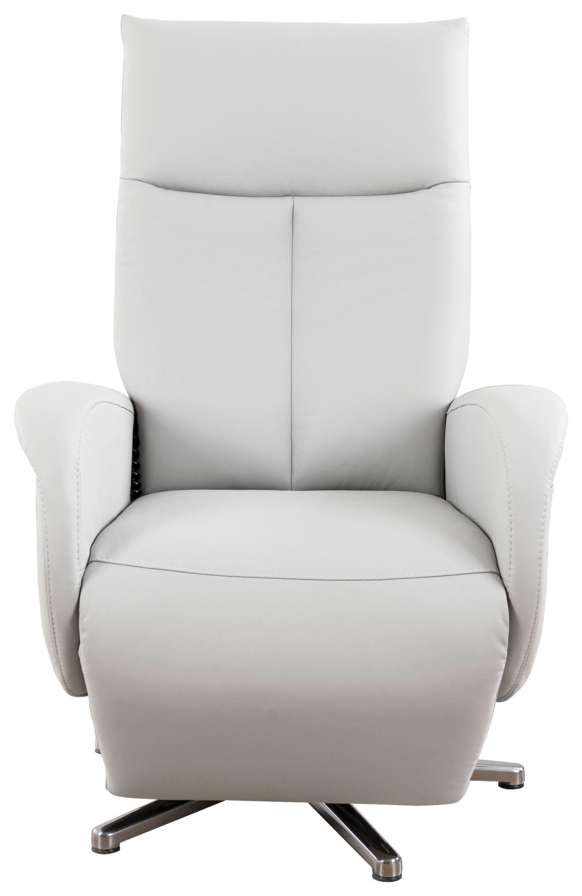 DREHSTUHL  in Weiss  - Chromfarben/Weiss, Konventionell, Leder/Metall (75/112/82cm) - Sit & More