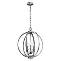 VISEČA SVETILKA  Elstead Corinne      43.2/67.9 cm      E14 - barve niklja, Konvencionalno, kovina (43.2/67.9cm) - Elstead Lighting