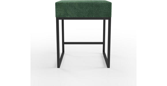 NACHTSCHRANK 45/55/45 cm - Schwarz/Grün, Design, Textil/Metall (45/55/45cm) - Esposa