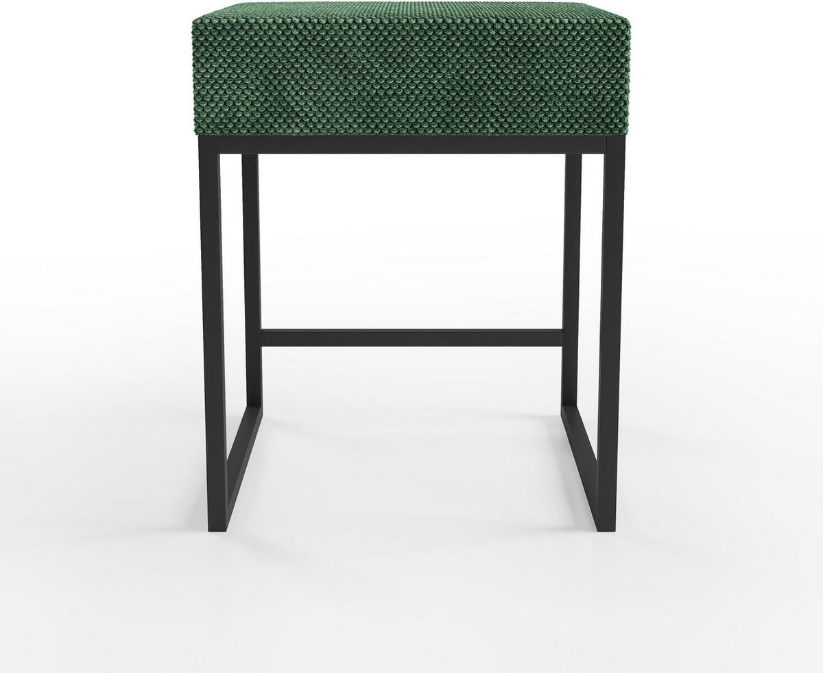 NACHTSCHRANK 45/55/45 cm  - Schwarz/Grün, Design, Textil/Metall (45/55/45cm) - Esposa