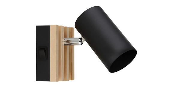 STRAHLER 8/10 cm - Schwarz/Pinienfarben, Natur, Holz/Metall (8/10cm) - Novel