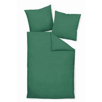 BETTWÄSCHE PIANO Seersucker 155/220 cm  - Waldgrün/Grün, Basics, Textil (155/220cm) - Janine