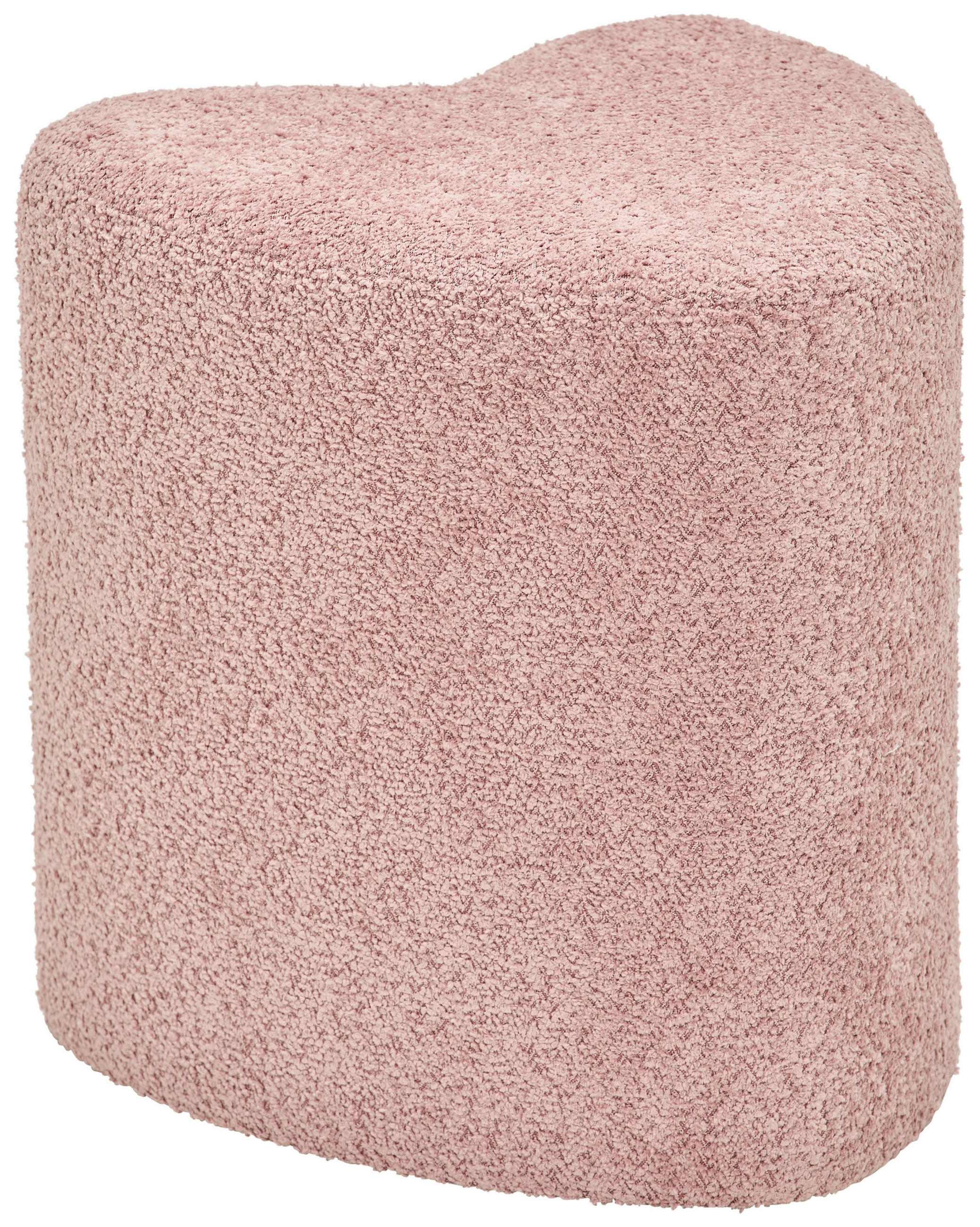 HOCKER Vliesstoff, Bouclé Pink  - Pink, Trend, Textil (41/44/41cm) - Xora
