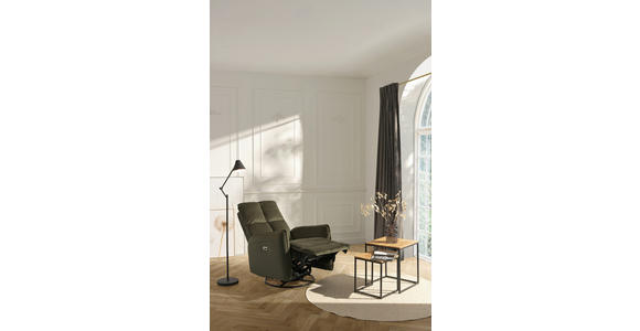 RELAXSESSEL in Metall, Textil Grün  - Schwarz/Grün, Design, Textil/Metall (81/110/95cm) - Carryhome