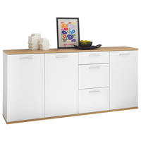 SIDEBOARD  in 180/86/38 cm  - Silberfarben/Eiche Artisan, Design, Holzwerkstoff/Kunststoff (180/86/38cm) - MID.YOU