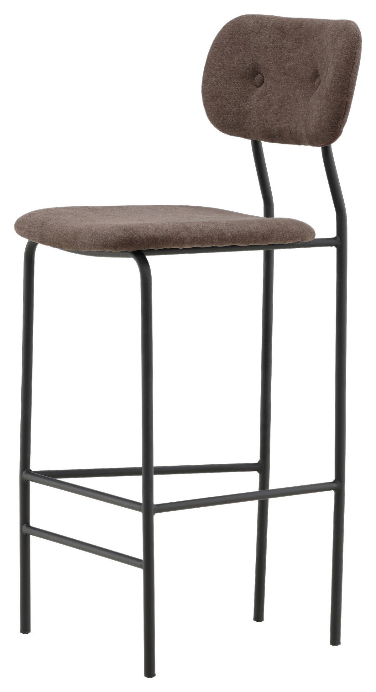 BARHOCKER-SET in Braun  - Braun, Design, Textil/Metall (47/105/49cm) - Livetastic