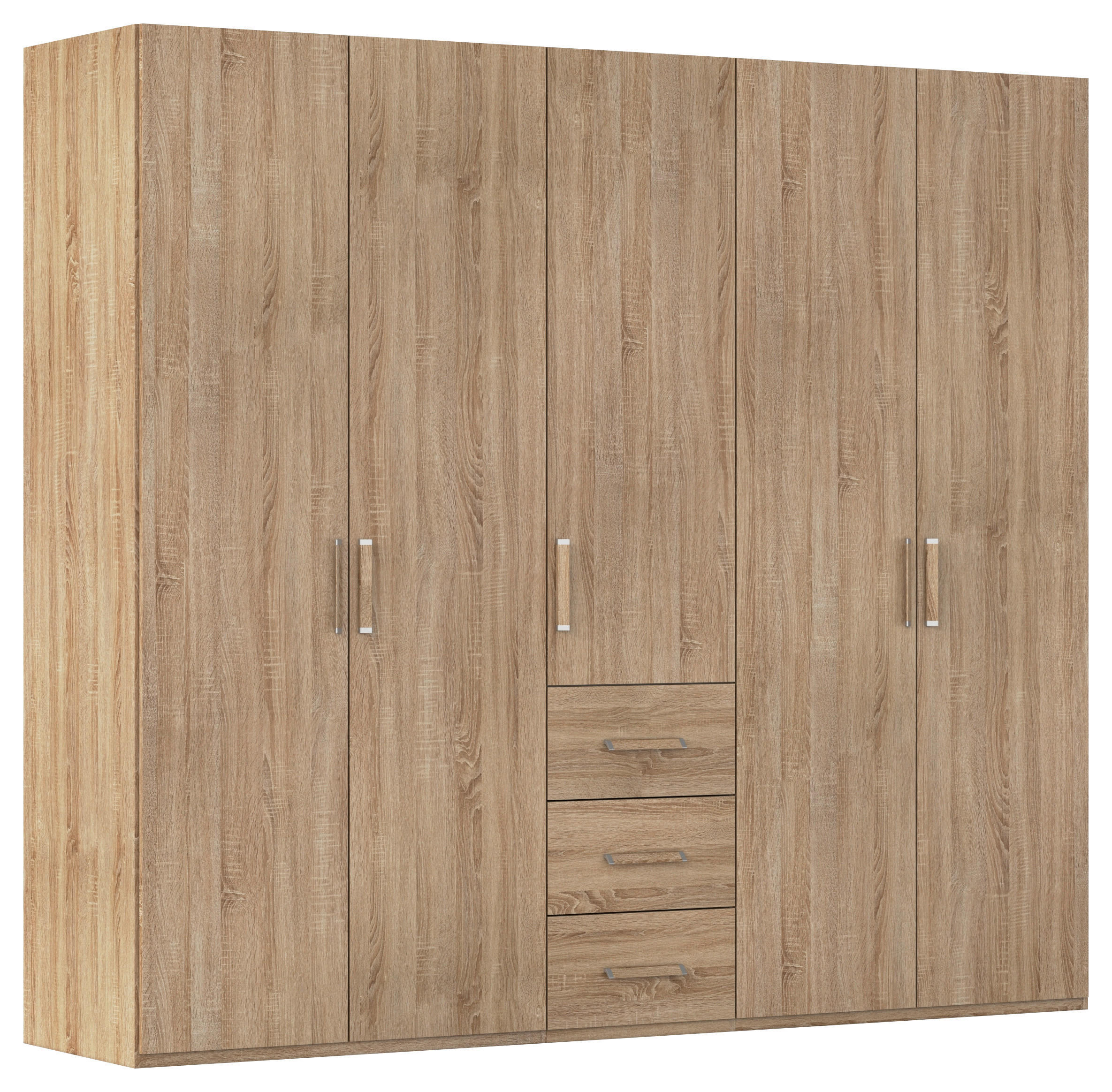 DREHTÜRENSCHRANK 251/223/60 cm 5-türig Sonoma Eiche  - Sonoma Eiche, Design, Holzwerkstoff/Kunststoff (251/223/60cm) - Novel