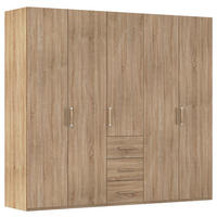 DREHTÜRENSCHRANK 251/223/60 cm 5-türig Sonoma Eiche  - Sonoma Eiche, Design, Holzwerkstoff/Kunststoff (251/223/60cm) - Novel