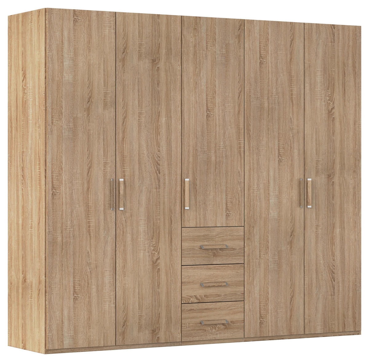 DREHTÜRENSCHRANK 251/223/60 cm 5-türig Sonoma Eiche  - Sonoma Eiche, Design, Holzwerkstoff/Kunststoff (251/223/60cm) - Novel