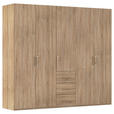 DREHTÜRENSCHRANK  in Sonoma Eiche  - Sonoma Eiche, Design, Holzwerkstoff/Kunststoff (251/223/60cm) - Novel