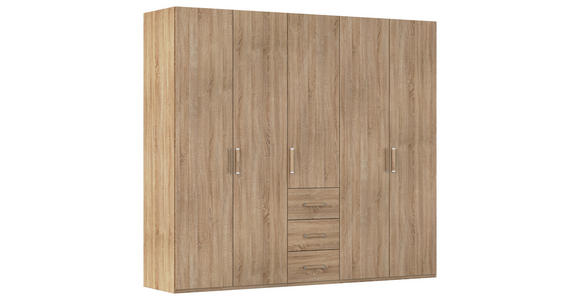 DREHTÜRENSCHRANK  in Sonoma Eiche  - Sonoma Eiche, Design, Holzwerkstoff/Kunststoff (251/223/60cm) - Novel