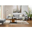 ECKSOFA in Chenille Hellgrau  311/167 cm  - Hellgrau/Schwarz, Design, Textil/Metall (311/167cm) - Xora