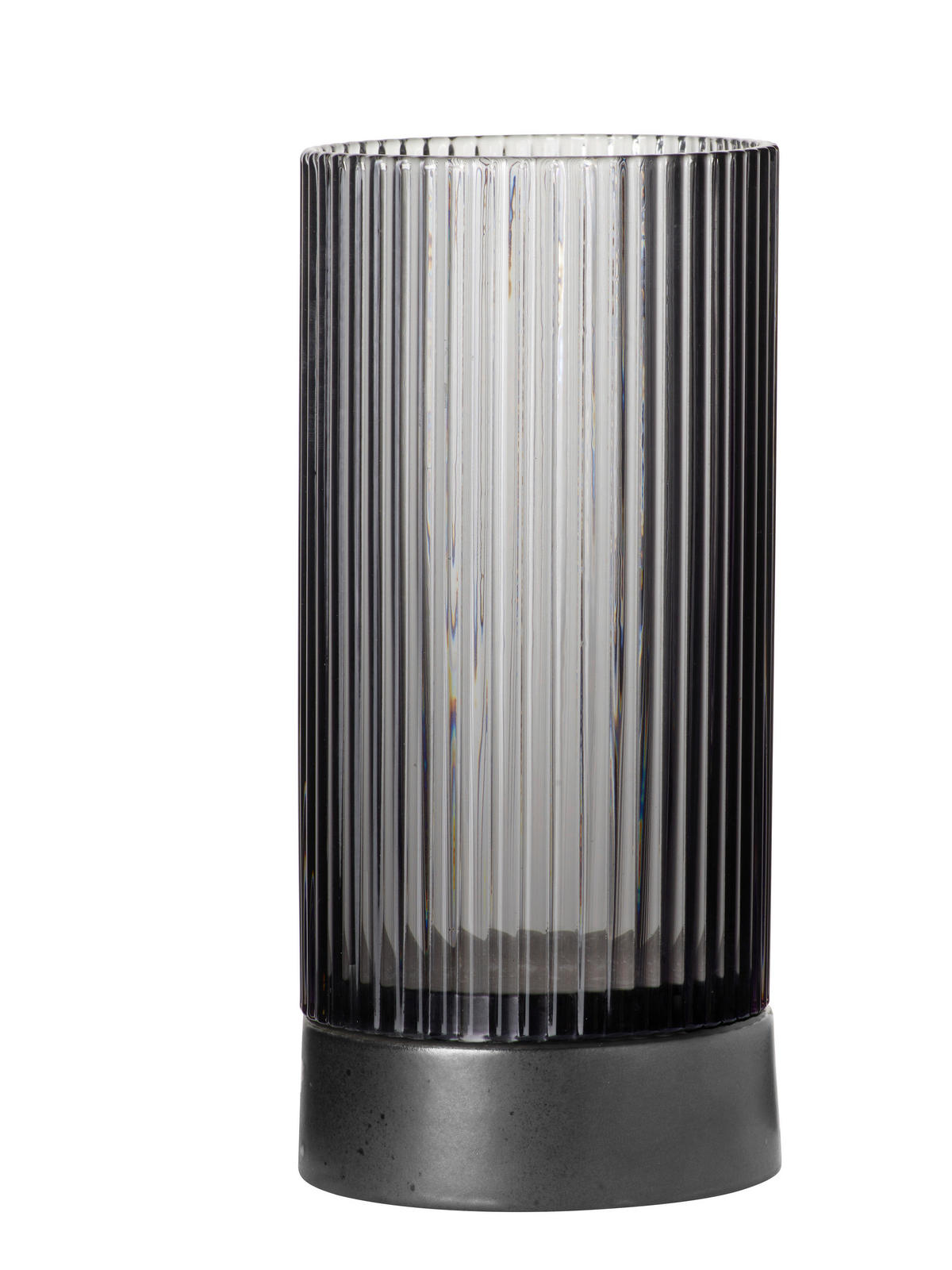 WINDLICHT Grau 8/17,5 cm  - Grau, Basics, Glas/Keramik (8/17,5cm) - ASA