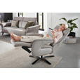 RELAXSESSEL in Textil Hellgrau  - Hellgrau/Schwarz, KONVENTIONELL, Textil/Metall (70/117/85cm) - Dieter Knoll