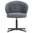 STUHL - Schwarz/Grau, Design, Textil/Metall (63/82/65cm) - Novel