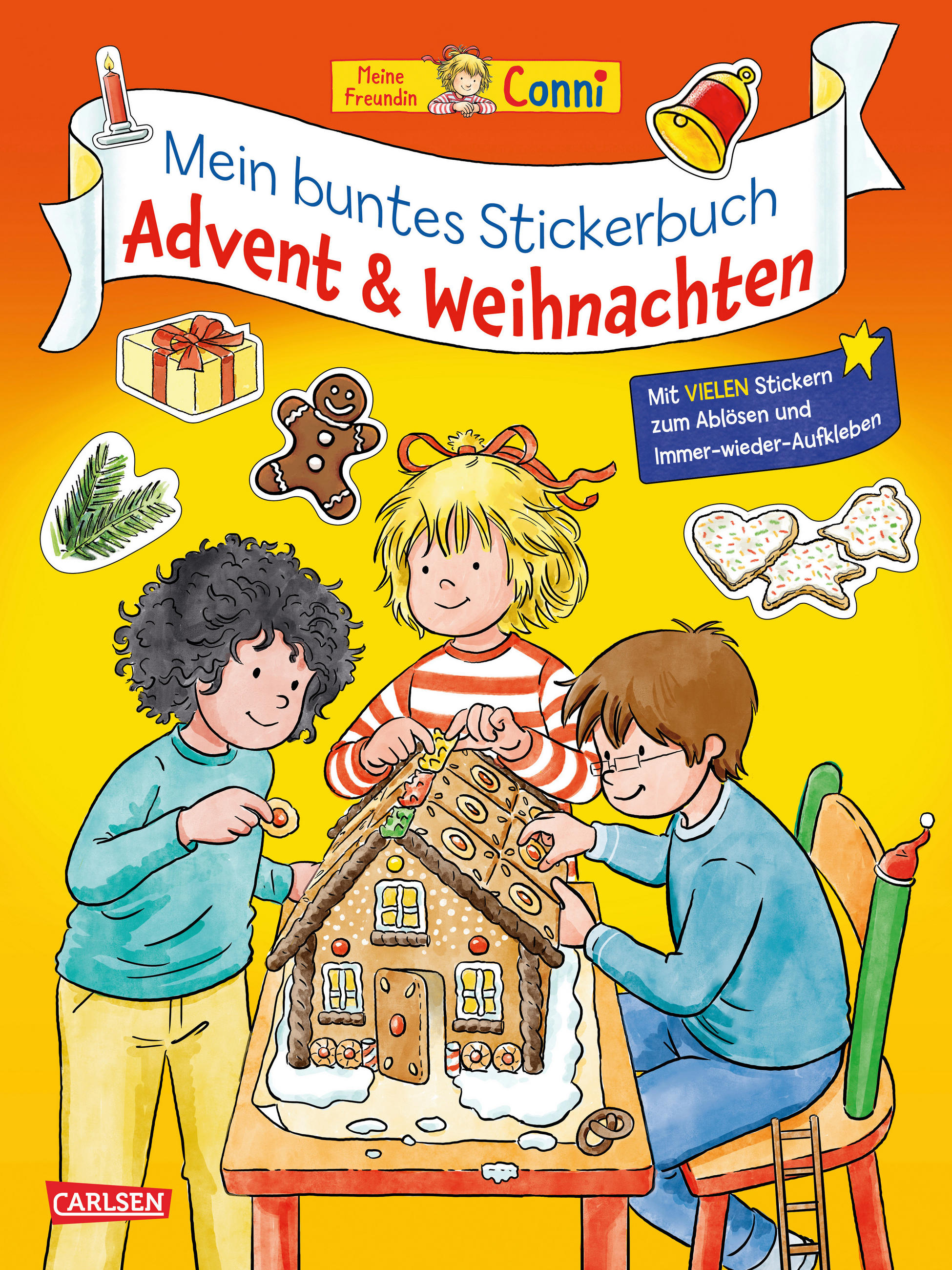 MITMACHBUCH Buntes Conni-Stickerbuch: Advent und Weihnachten  - Multicolor, Basics, Papier (21/28/0,9cm) - Carlsen