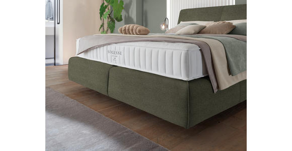 BOXSPRINGBETT 180/200 cm  in Braun  - Schwarz/Braun, Design, Kunststoff/Textil (180/200cm) - Johann Jakob