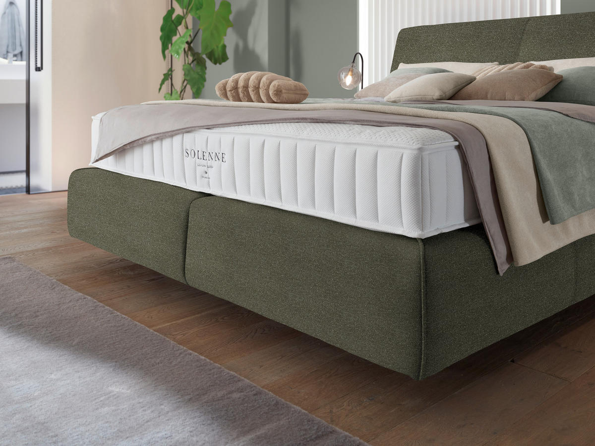 BOXSPRINGBETT 160/200 cm  Braun  - Schwarz/Braun, Design, Kunststoff/Textil (160/200cm) - Johann Jakob