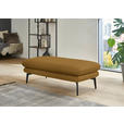ECKSOFA in Echtleder Currygelb  180/310 cm  - Currygelb/Schwarz, Design, Leder/Metall (180/310cm) - Dieter Knoll