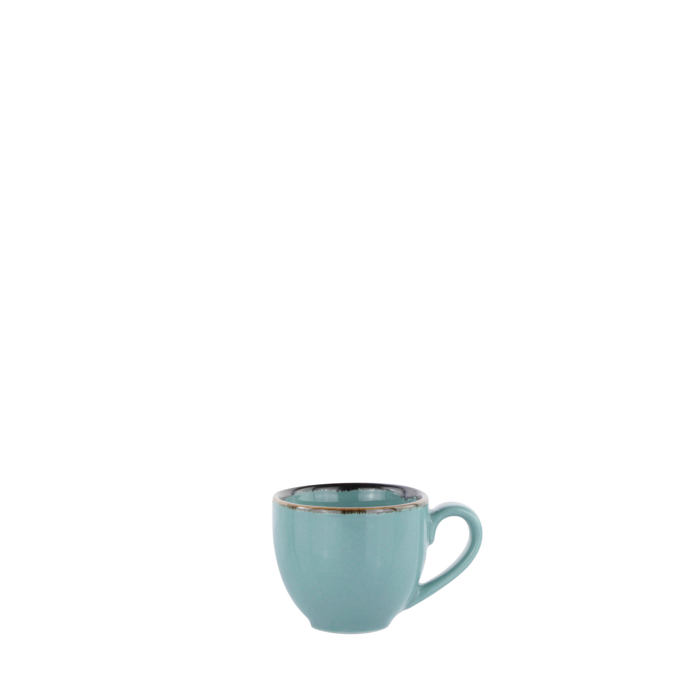 ESPRESSOTASSE AQUA VERDE 90 ml  - Grün, Trend, Keramik (6,2/5,5cm) - Novel