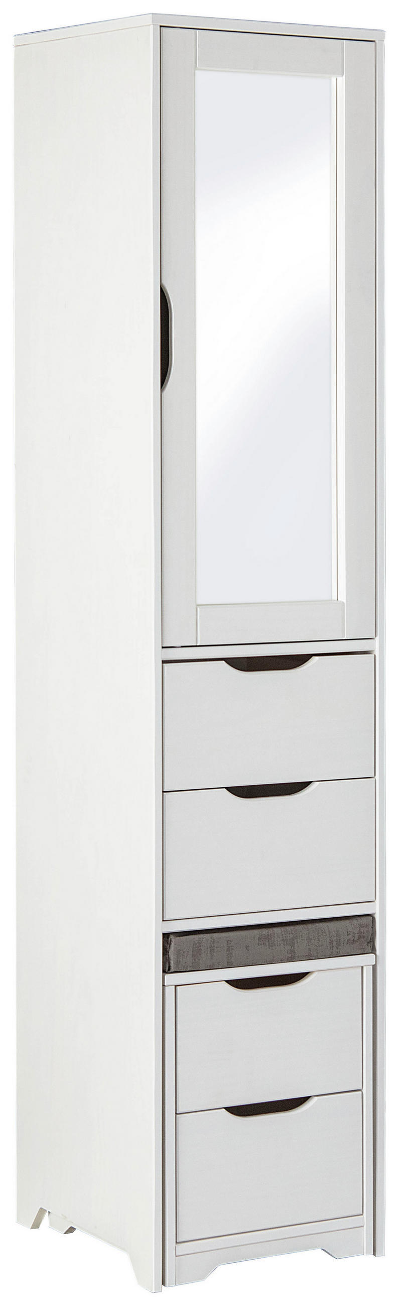DREHTÜRENSCHRANK 44/205/46 cm 1-türig  - Weiß, KONVENTIONELL, Holz (44/205/46cm) - MID.YOU