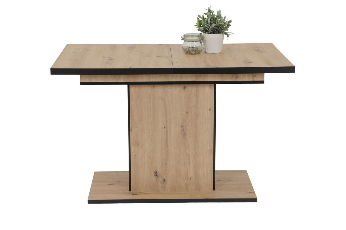 TISCHGRUPPE Mikrofaser Grau  - Grau, MODERN, Textil/Metall (120 - 160/76/80cm) - MID.YOU