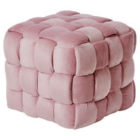 SITZWÜRFEL Samt  - Rosa, MODERN, Textil (50/43/50cm)