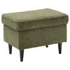 HOCKER Webstoff Olivgrün  - Schwarz/Olivgrün, Basics, Textil (63/43/42cm) - MID.YOU