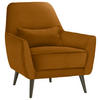 SESSEL Mikrofaser Gelb    - Gelb/Schwarz, MODERN, Holz/Textil (77/86/80cm) - MID.YOU