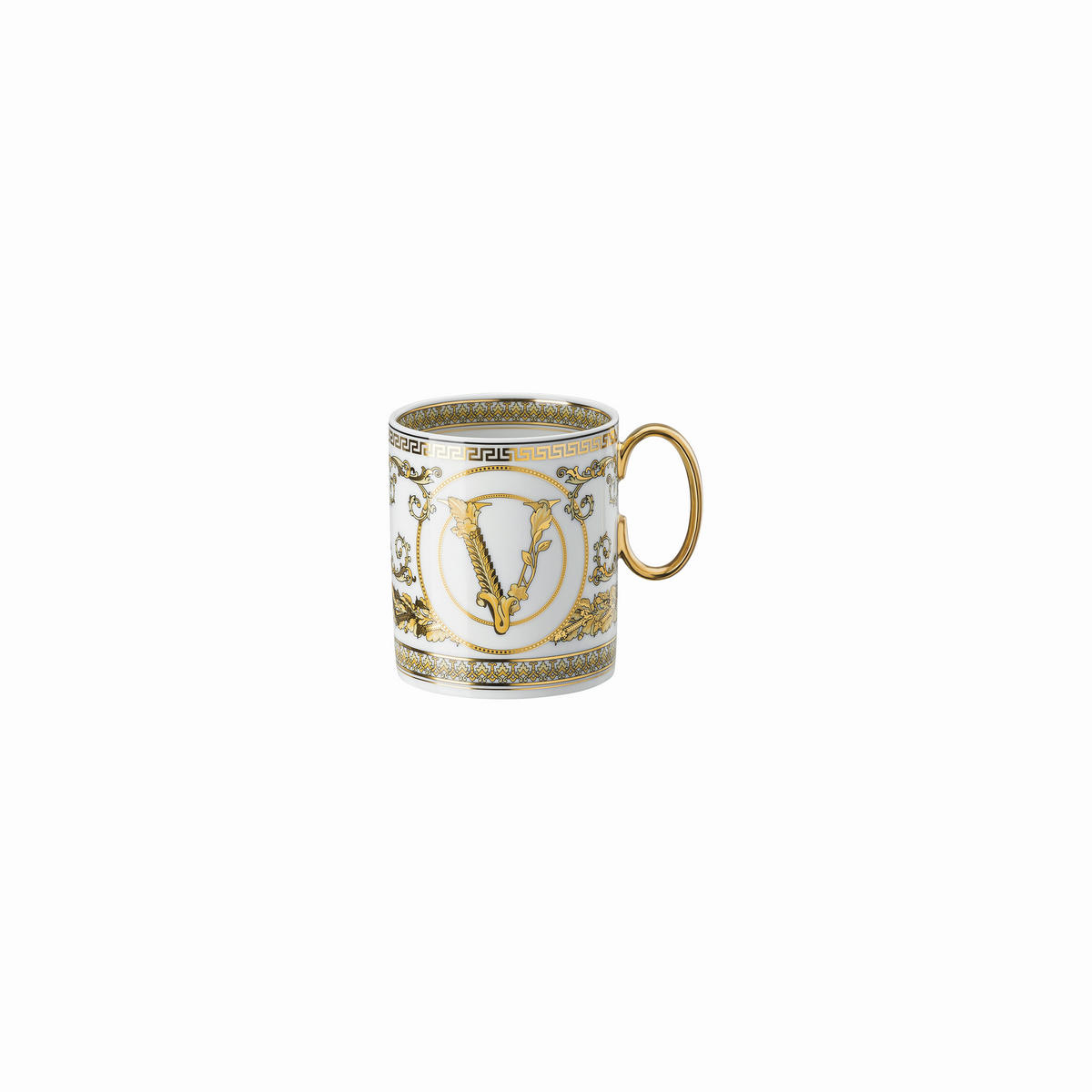 SKODELICA  VITRUS GALA WHITE       - zlate barve/bela, Basics, keramika (300ml) - Versace