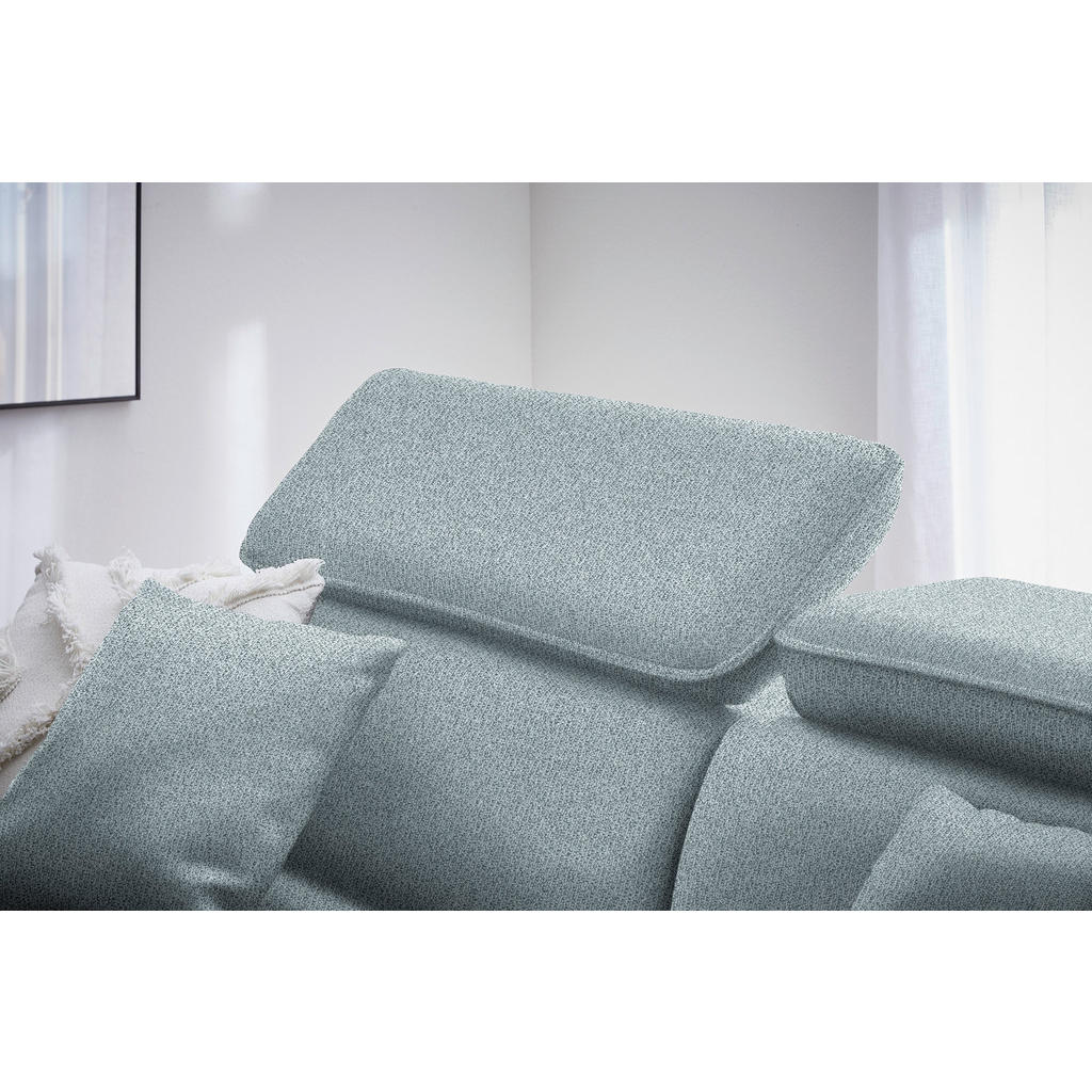 Thumbnail - Stylife Ecksofa, Graublau, Textil, Buche, Hartholz, 3-Sitzer, L-Form, links montierbar, rechts montierbar, 232x185 cm, S...