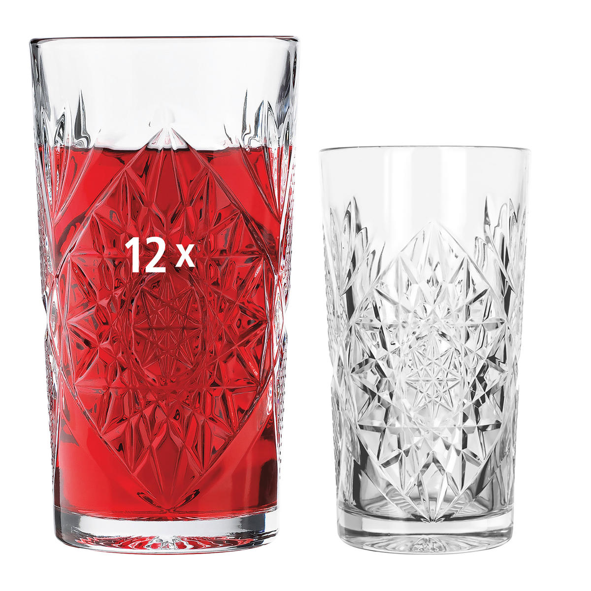 GLÄSERSET HOBSTAR  12-teilig  - Klar, Basics, Glas (8,5/16cm)