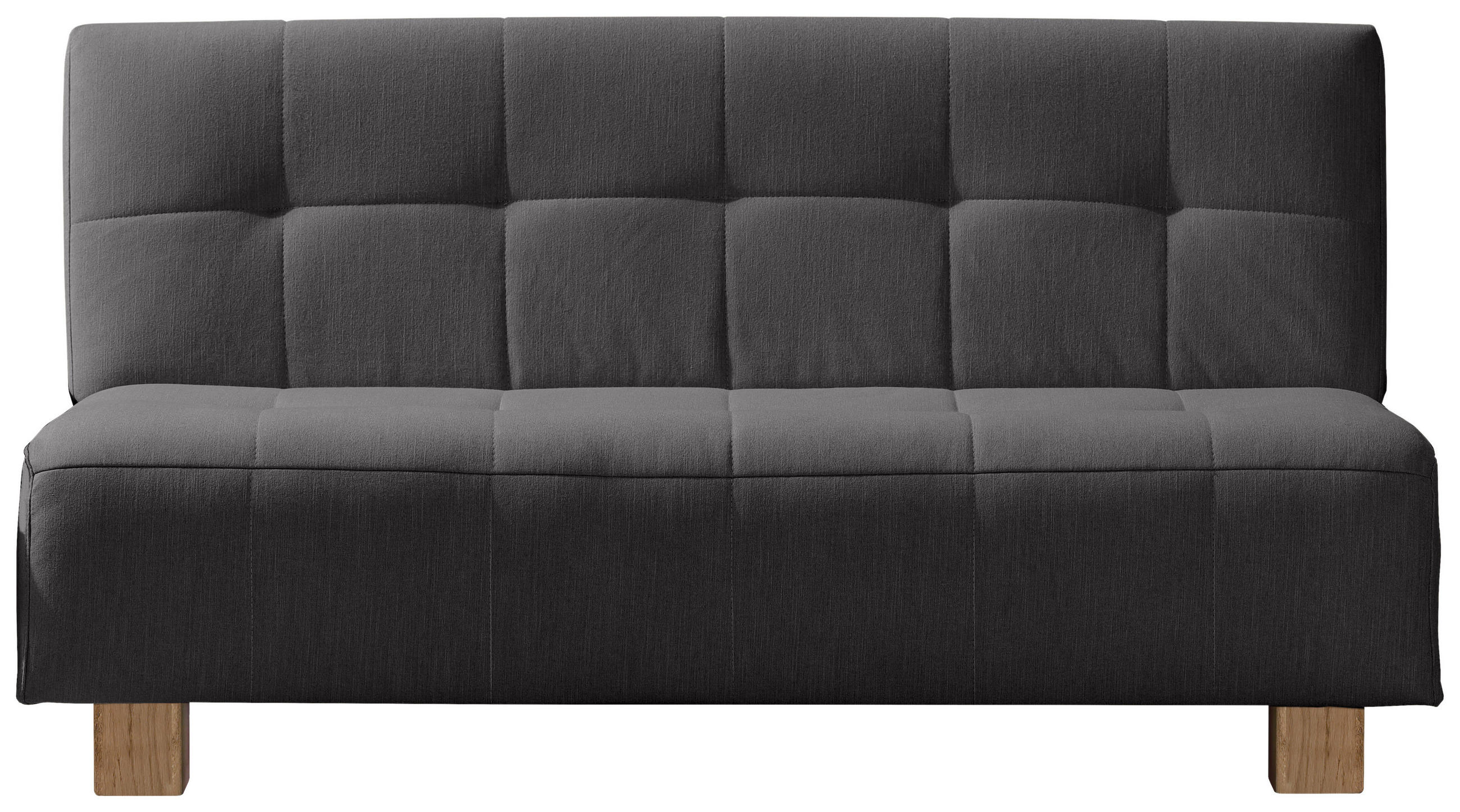 SCHLAFSOFA Anthrazit  - Anthrazit/Naturfarben, Design, Holz/Textil (165/92/102cm) - Novel