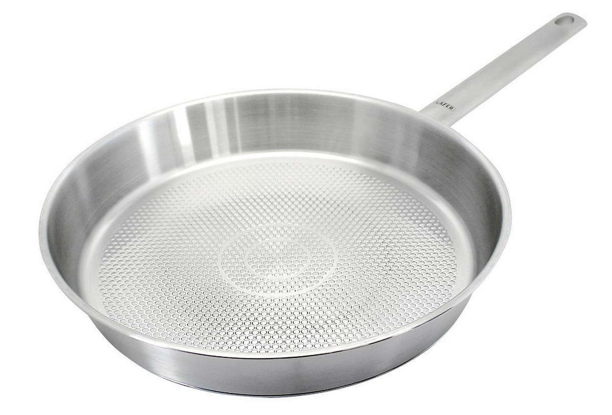 BRATPFANNE Lafer EDS 28 cm  - Silberfarben, Basics, Metall (28cm) - Johann Lafer