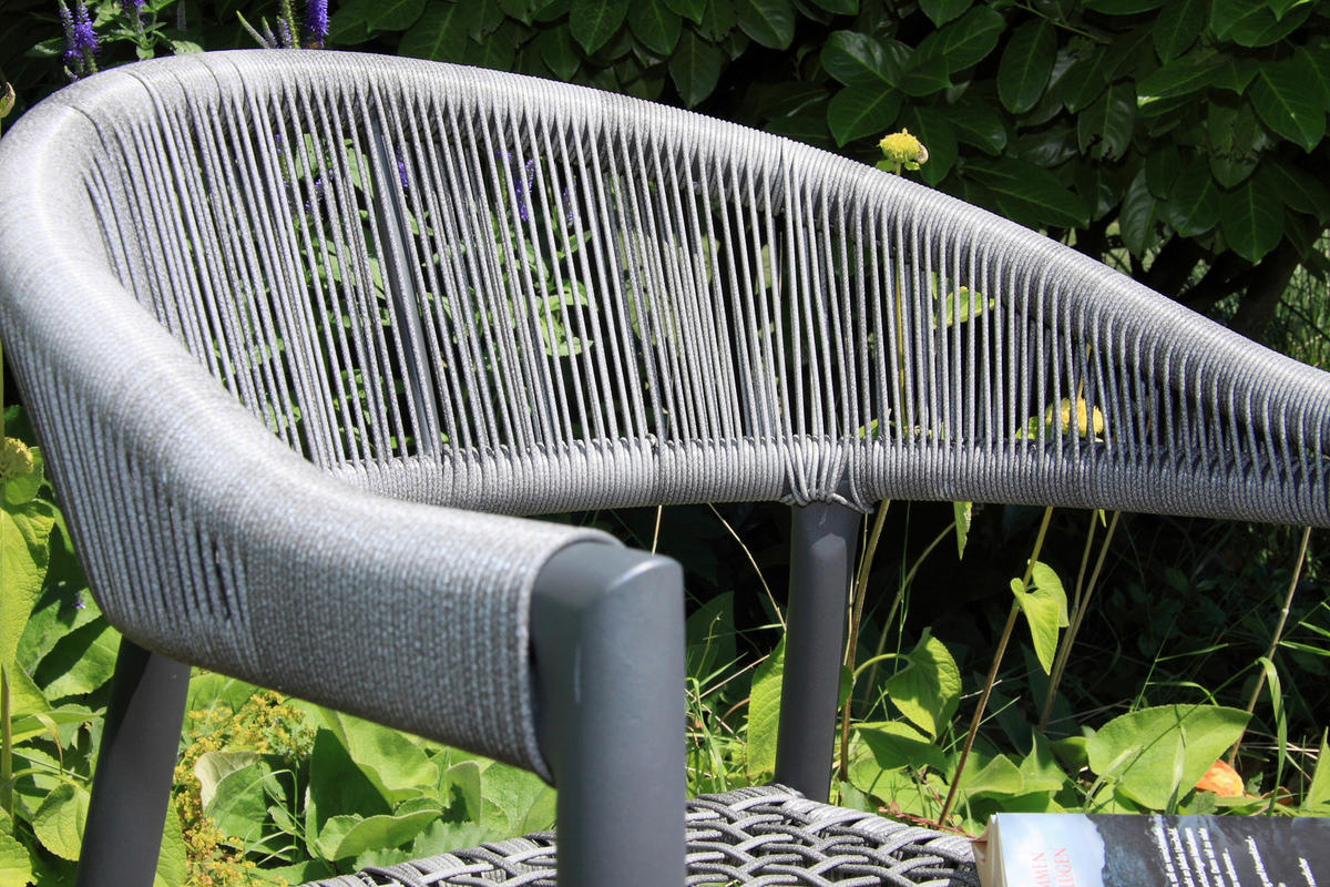STAPELSESSEL in Metall, Kunststoff Graphitfarben, Dunkelgrau  - Dunkelgrau/Graphitfarben, Basics, Kunststoff/Metall (56/58/78cm) - Gardenson