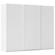 SCHWEBETÜRENSCHRANK 271/223/68 cm 3-türig Weiß  - Weiß, KONVENTIONELL, Holzwerkstoff/Metall (271/223/68cm) - Novel
