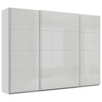 SCHWEBETÜRENSCHRANK Seidengrau  - Seidengrau/Alufarben, Konventionell, Glas/Holzwerkstoff (315/210/62cm) - Xora