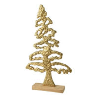 DEKOBAUM  - Goldfarben, Basics, Holz (24,50/6,50/42,00cm) - X-Mas