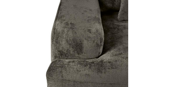 BIGSOFA Chenille Dunkelgrau  - Dunkelgrau/Schwarz, KONVENTIONELL, Kunststoff/Textil (282/73/115cm) - Carryhome