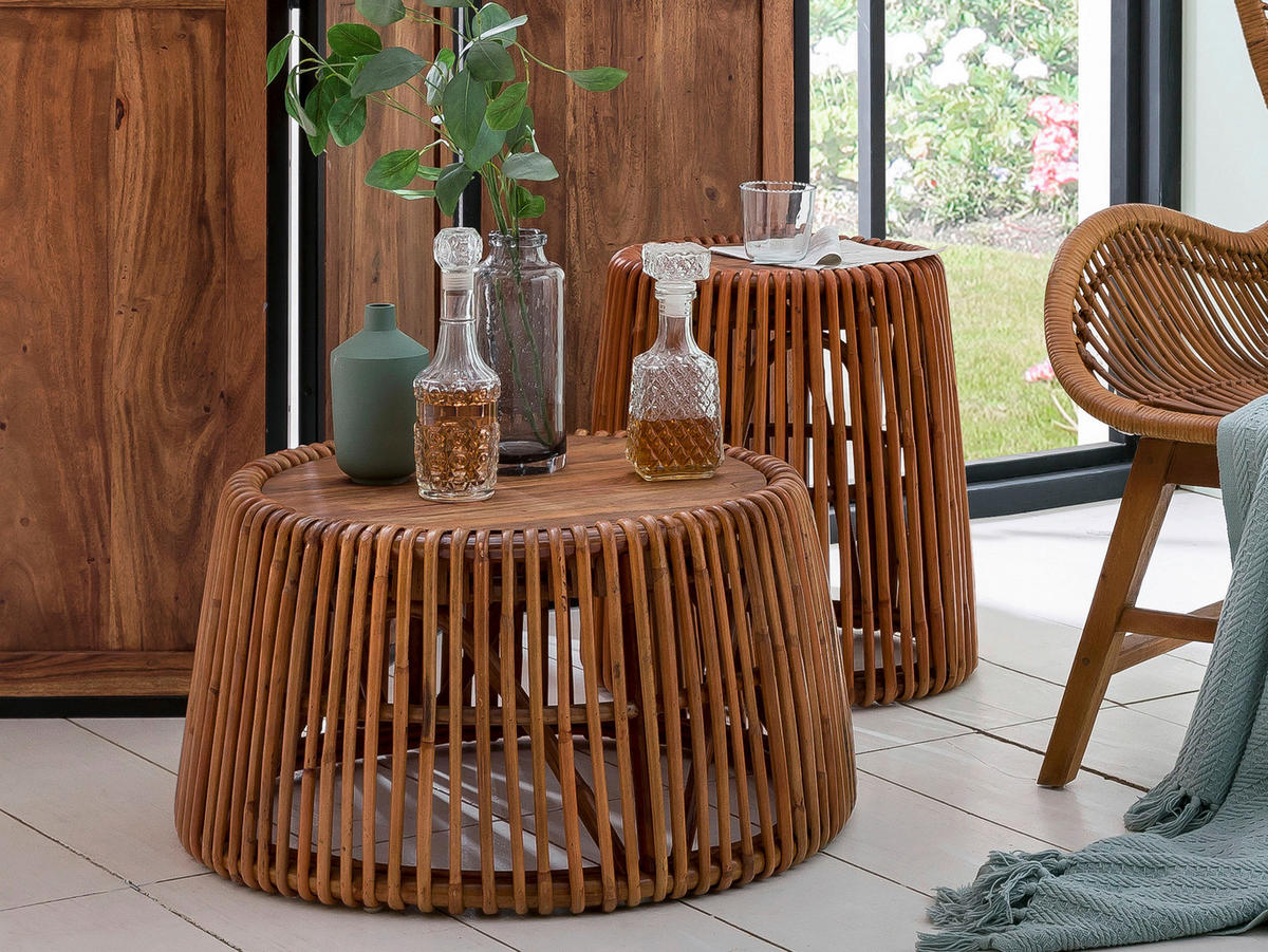 BEISTELLTISCH in Holz 69/69/38 cm  - Naturfarben, Design, Holz (69/69/38cm) - MID.YOU