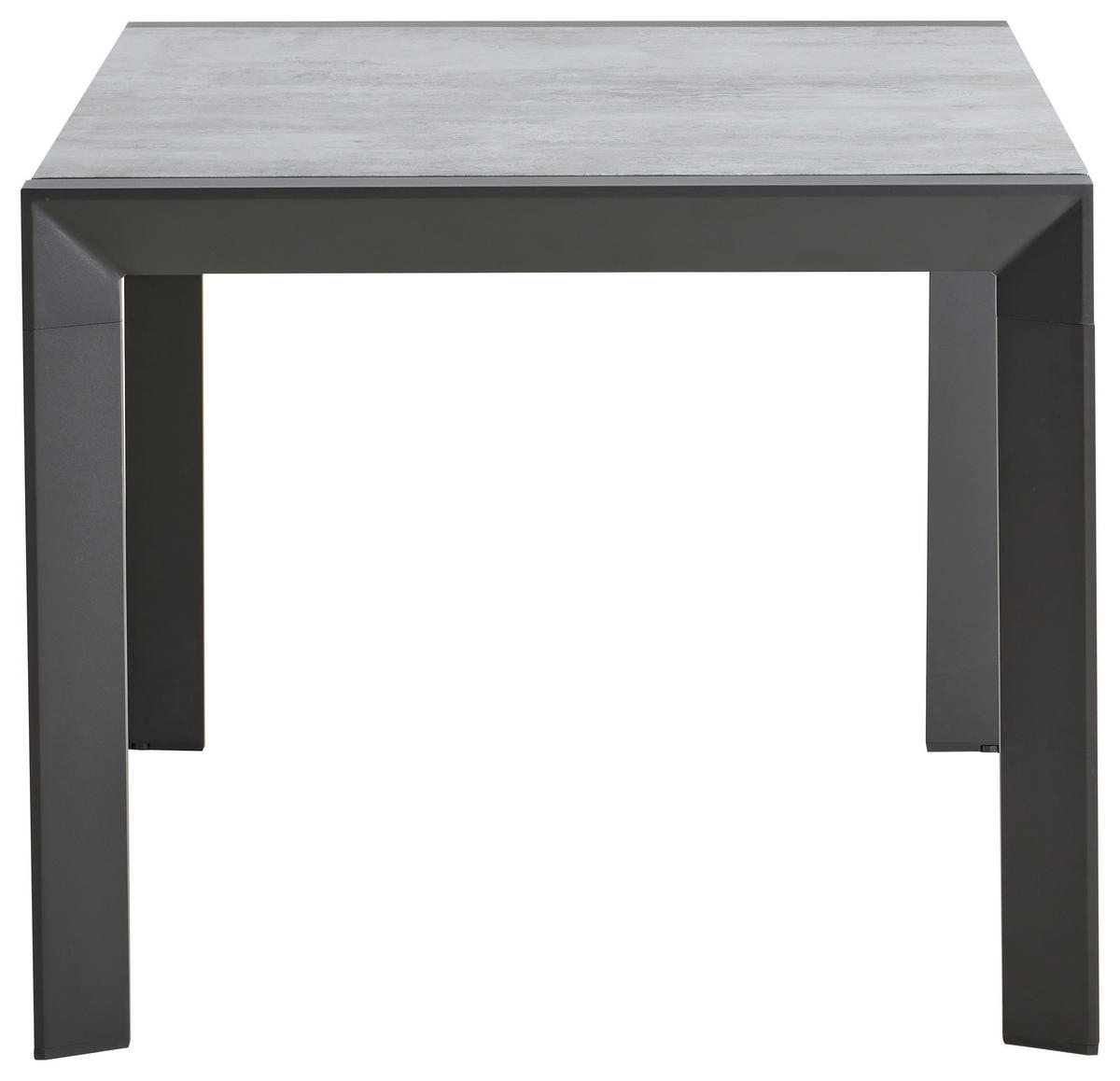 GARTENTISCH 90-180/90/75 cm Metall, Glas quadratisch  - Anthrazit/Grau, Design, Glas/Metall (90-180/90/75cm) - Ambia Garden