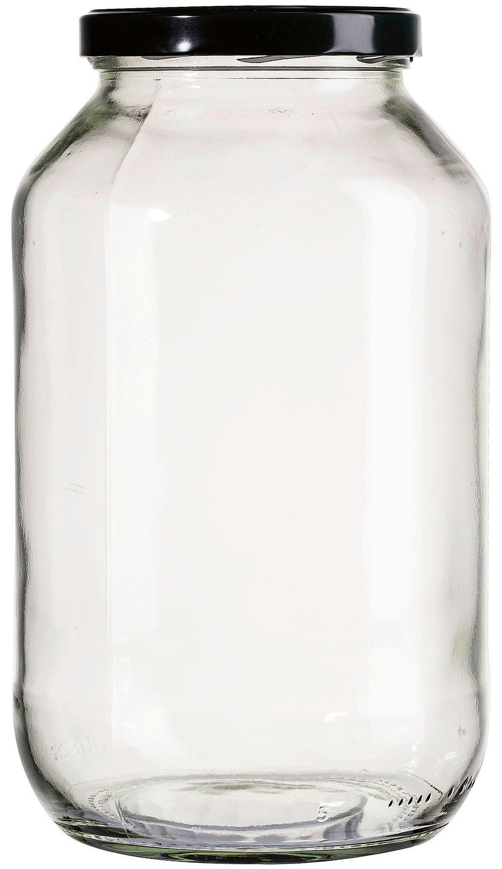 EINMACHGLAS  - Transparent/Schwarz, Basics, Glas/Metall (48/16/27cm)