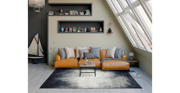 FLACHWEBETEPPICH 155/230 cm Lykaris Schwarz, Dunkelgrau  - Dunkelgrau/Schwarz, Design, Kunststoff/Textil (155/230cm) - Novel